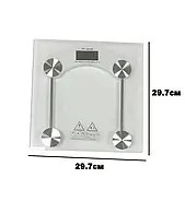 Портативні електронні ваги Personal Scale квадратні зі скла, фото 6