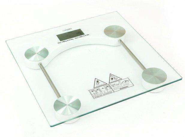 Портативні електронні ваги Personal Scale квадратні зі скла, фото 1