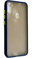 TPU чехол накладка Matte Color Case для Samsung Galaxy A11 синий