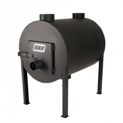 Піч опалювальна буржуйка булер'ян Екожар Про 500 вертикальна 500м³/8мм