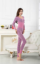 Жіноча термобілизна, модальна мережива білизна, фото 4
