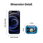 Налобний акумуляторний ліхтарик Синій 1500 mAh 500 Lm Потужний налобний світлодіодний ліхтар, фото 3