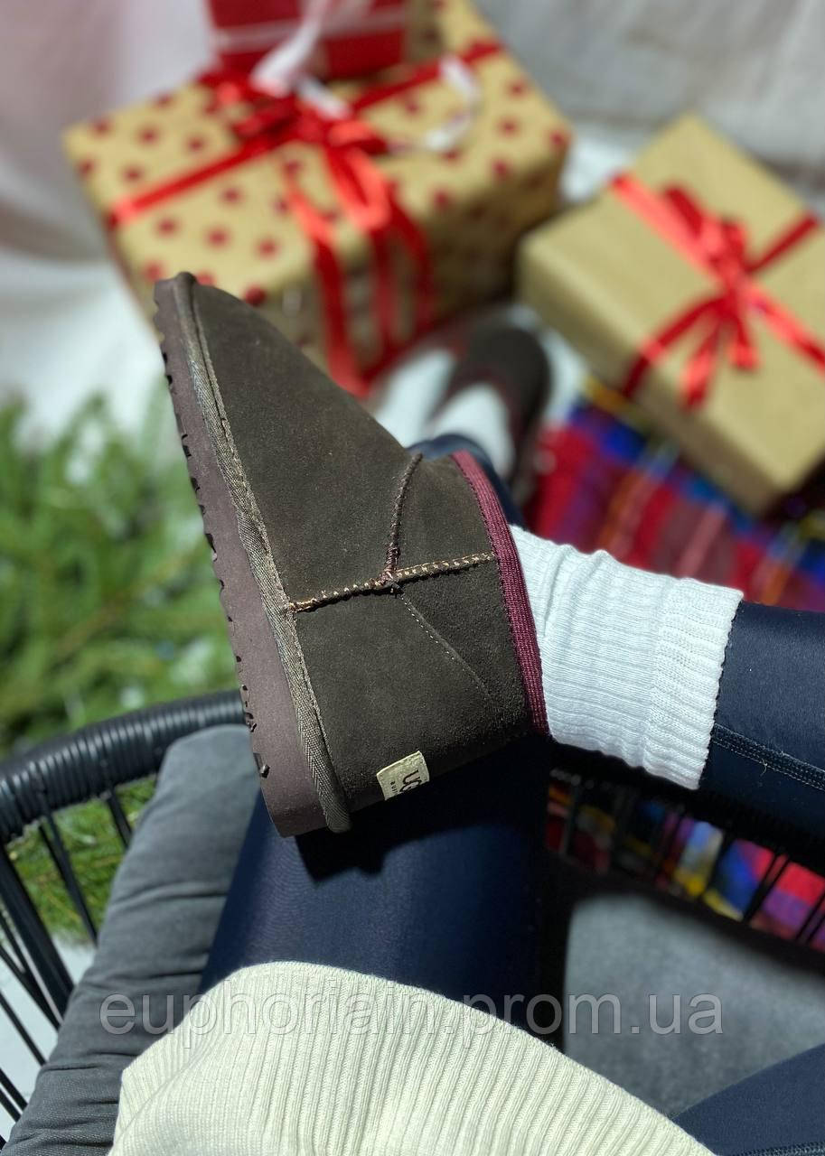 Ugg Ultra Mini Dark Brown v2 Отличное качество Угги, ботинки, ботильйони отличное качество Размер 36 - фото 5 - id-p1983444732