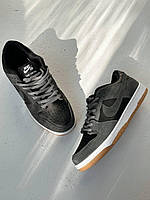 Кроссовки, кеды отличное качество Nike SB Dunk Low Pro Grey Black кроссовки и кеды высокое качество Размер
