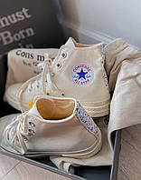 Кроссовки, кеды отличное качество Converse x Dior CHUK 70 Hi Beige Размер 36