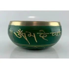 Чаша співаюча зелена (d-15.3 см h-7,2 см)