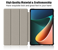 Чохол книжка Crazy Horse на Xiaomi Mi Pad 6 (11") / сірий, фото 5