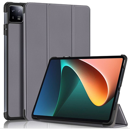 Чохол книжка Crazy Horse на Xiaomi Mi Pad 6 (11") / сірий, фото 1