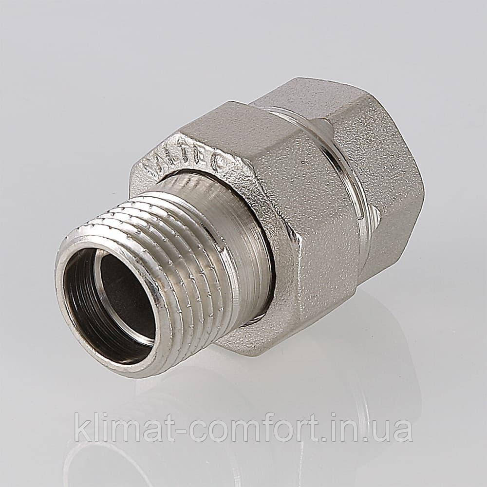 Фітинг нарізний Valtec згін роз'ємний (американка) вн-нар 1/2" VTr.341.N.0004
