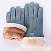 Рожеві жіночі,стильні,зимові рукавички з сенсором для телефону. жіночі рукавички. Сенсорні, фото 6