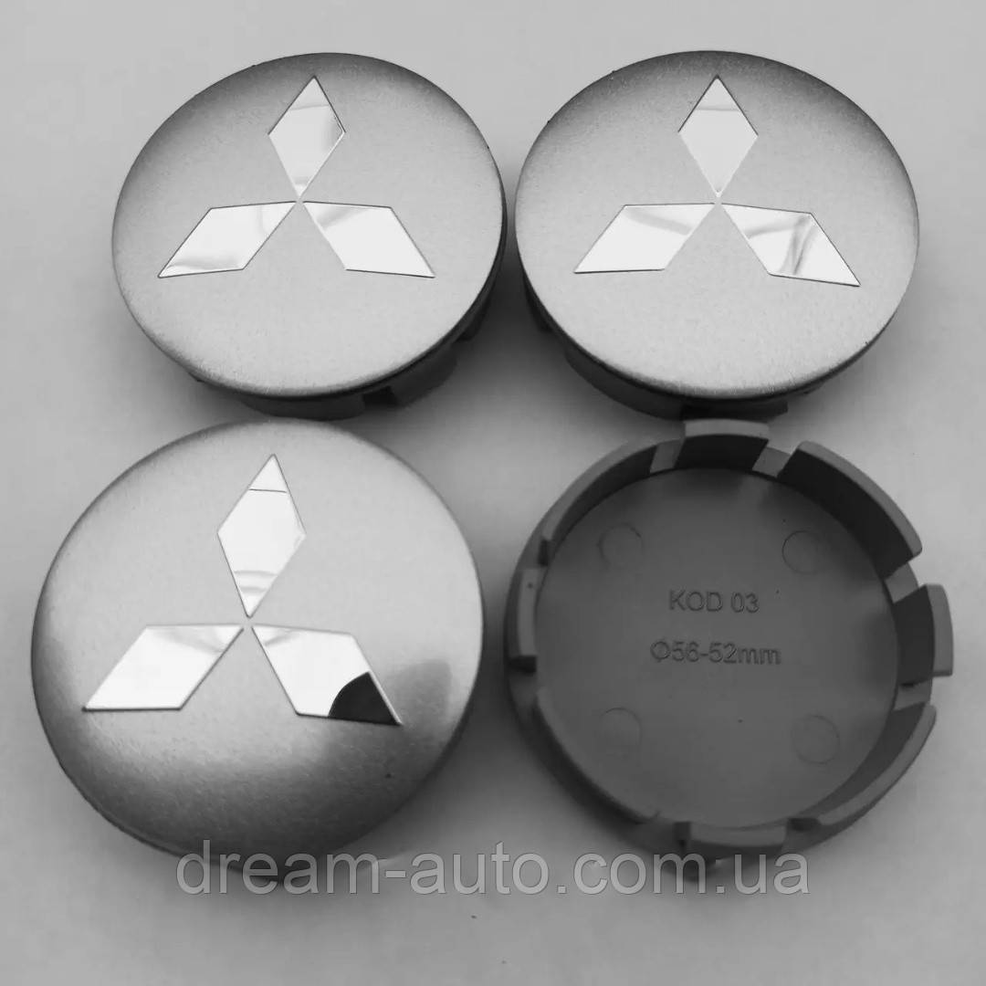 Ковпачки в диски Mitsubishi 52*56 мм, фото 1