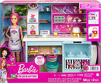 Лялька та ігровий набір Barbie Bakery Doll . Барбі з рожевим волосся