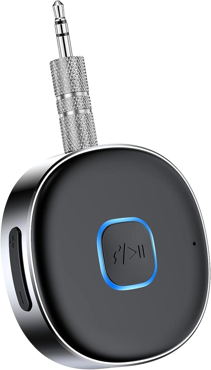 Приймач Bluetooth Aux для автомобіля, портативний автомобільний адаптер Aux Bluetooth 3,5 мм, бездротовий аудіоприймач Bluetooth 5, фото 1