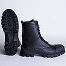 Берці зимові військові шкіряні чорні Арт-112, фото 4