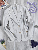 Женский серый стрейчевый пиджак SARA Размер 48 (L)