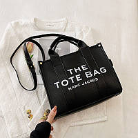 Сумка Жіноча Класична THE TOTE BAG від Marc Jacobs (Марк Джейкобс) - Чорна / Біла