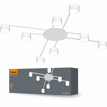 LED Світильник під лампу 8*GX53 накладний білий VL-SPF22B-W Videx