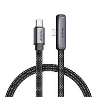 Кабель McDodo Zebra Series 36W Type-C to Lightning 90 Degree Data Cable 1.8m CA-3350 Black