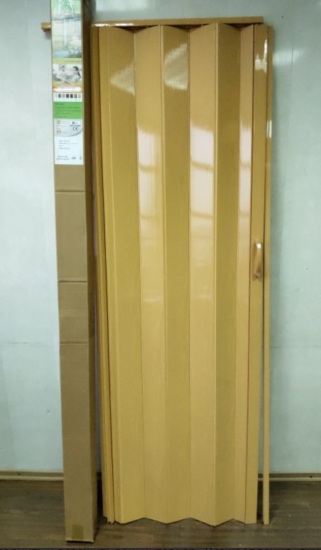 Двері гармошка глуха 810х2030х6мм Дуб Світлий №3