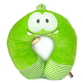 М'яка іграшка подушка-підголовник Ам-ням дитяча, Сонька, зелена, Копиця, 35см, (00295-94)