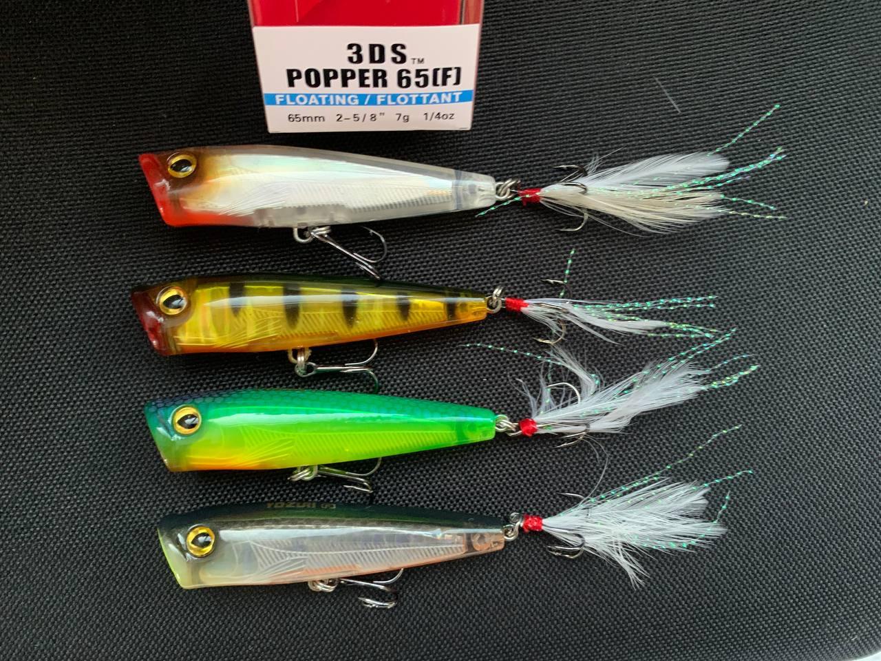 Набір Воблер Fishing  3DS Popper 65F 65mm 7g (набір 4шт)