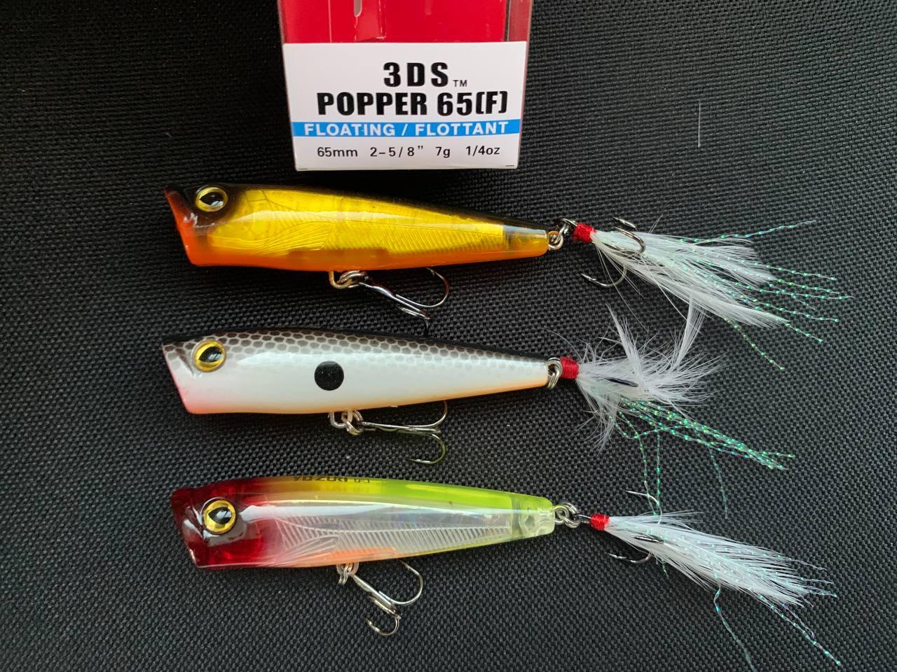 Набір Воблер Fishing 3DS Popper 65F 65mm 7g (набір 3шт), фото 1