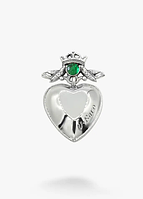 Кулон сердце серебряный дукач Ягнус emerald 925