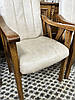 Комплект стіл з кріслами з натурального дуба та алькантари, фото 8