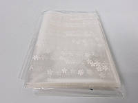 Пакет с рисунком для упаковки подарков(10*15)ажурный"Ромашка"(100 шт)Новогодние пакеты для конфет