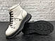 Зимові Жіночі Черевики Alexander Mcqueen Tread Slick Boots White Black (Хутро) 36-37-38-39, фото 8