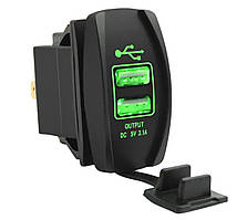 USB зарядка 3.1A в місце штатної кнопки, заглушки