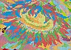 Набір для вишивання за нанесеною на канву схемою "Sunflower 10". AIDA 14CT printed 48*38 см, фото 8