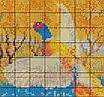Набір для вишивання за нанесеною на канву схемою "Hound and Pheasant". AIDA 14CT printed 50*42 см, фото 6