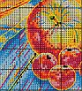Набір для вишивання за нанесеною на канву схемою  "Apple Cherry Pie". AIDA 14CT printed 54*40 см, фото 6