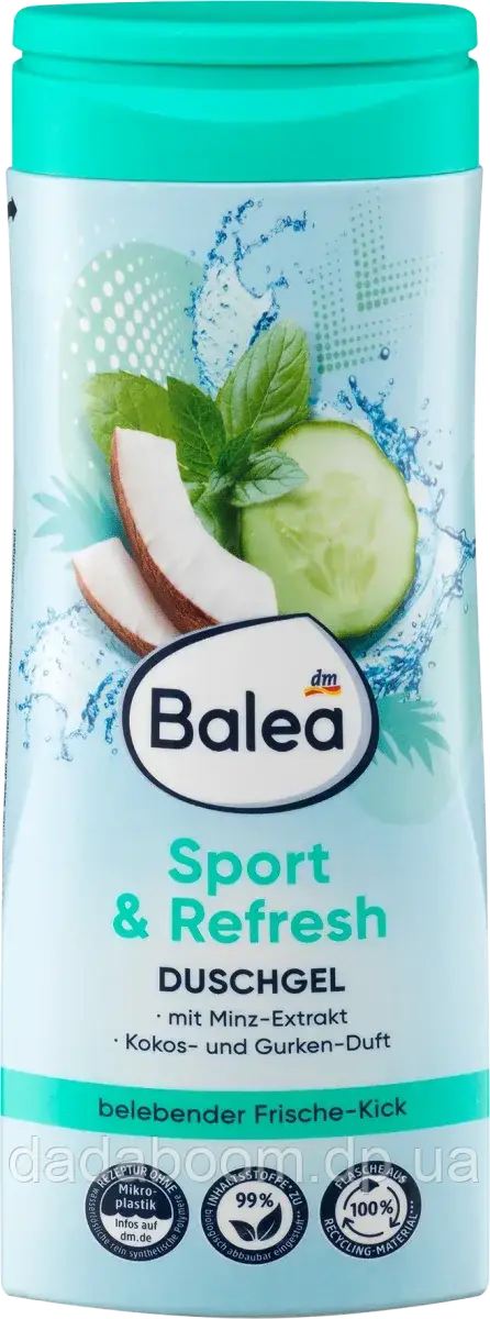 Гель для душу Balea (Sport&Refresh) 300 мл, фото 1