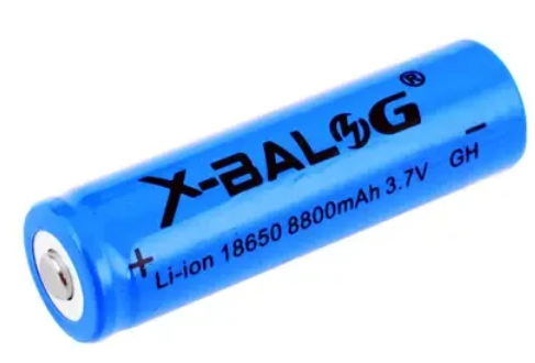 Акумулятор пальчиковий Li-ion X-Balog 8800 18650, (~800mAh), синій