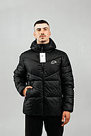 Зимняя куртка с пухом черная Nike Куртка мужская Nike Sportswear Windrunner Мужской пуховик nike Куртка най