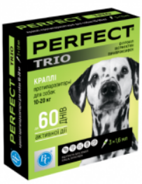 PerFect TRIO краплі протипаразитарні для собак 10-20 кг (1 піпетка)