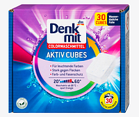 Таблетки для стирки цветного белья Denkmit Colorwaschmittel Cubes, 30 Wl