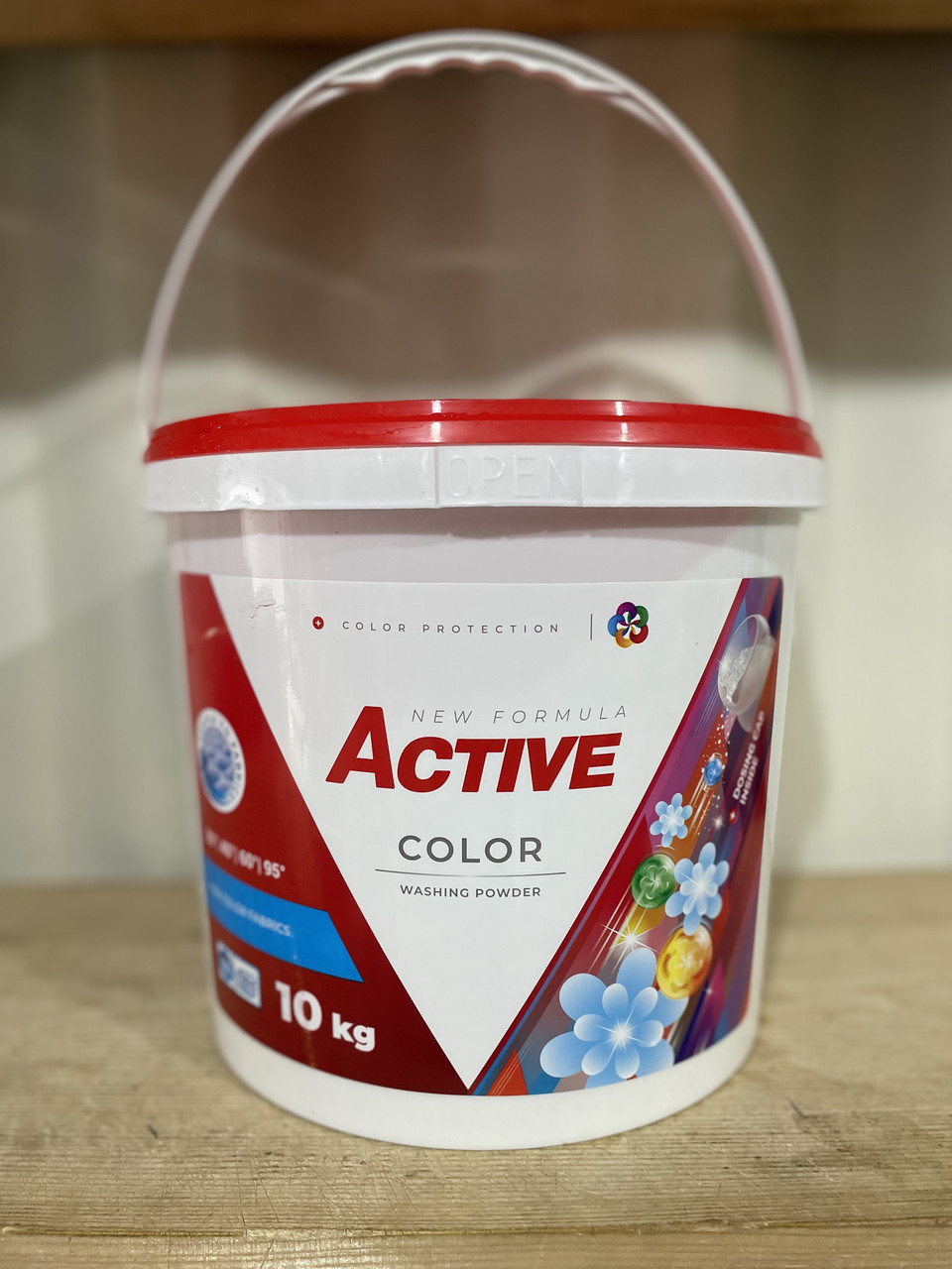 Порошок для прання Active Color Powder (відро), 10 кг., фото 1