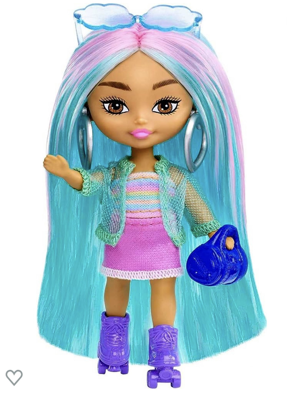 Лялечка Барбі на роликах Barbie Extra Mini Minis