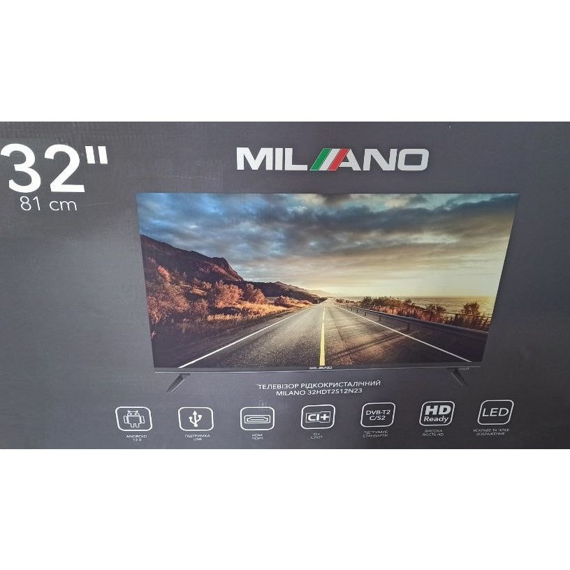 Телевизор SMART HD Ready 1366х768 MILANO 32HDT2S12N23 Android 12.0 - фото 6 - id-p1981365779