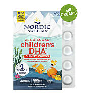 Nordic Naturals, DHA, жевательные таблетки с ДГК, омега-3, 30 жевательных таблеток