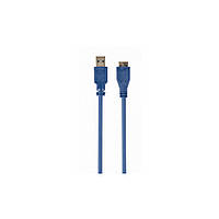 Кабель Micro USB 0.5 m Gembird CCP-mUSB3-AMBM-0.5M (CCP-mUSB3-AMBM-0.5M) синій (пакет)