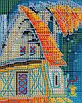 Набір для вишивання за нанесеною на канву схемою "Cat wizard 2". AIDA 14CT printed 36*47 см, фото 5