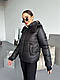 Осінь тепла жіноча куртка оверсайз Модна стильна тепла куртка на блискавці синтепон 200 пуховик єврозима, фото 4