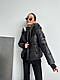 Осінь тепла жіноча куртка оверсайз Модна стильна тепла куртка на блискавці синтепон 200 пуховик єврозима, фото 6