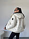 Осінь тепла жіноча куртка оверсайз Модна стильна тепла куртка на блискавці синтепон 200 пуховик єврозима, фото 7