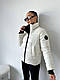 Осінь тепла жіноча куртка оверсайз Модна стильна тепла куртка на блискавці синтепон 200 пуховик єврозима, фото 8