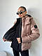 Осінь тепла жіноча куртка оверсайз Модна стильна тепла куртка на блискавці синтепон 200 пуховик єврозима, фото 9
